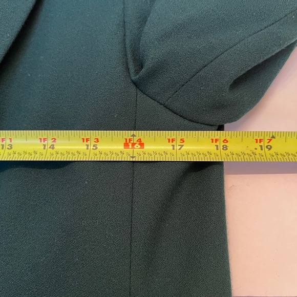 Kasper A.S.L. Women's Double Breasted 2 Piece Pant Suit Set Size 8 Dark Green - Picture 6 of 13